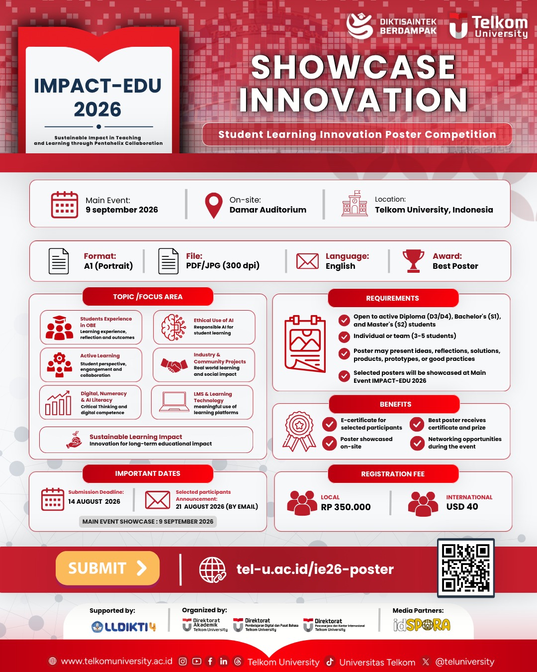 IMPACT-EDU 2026 - Sustainable Impact in Teaching and Learning through Pentahelix Collaboration